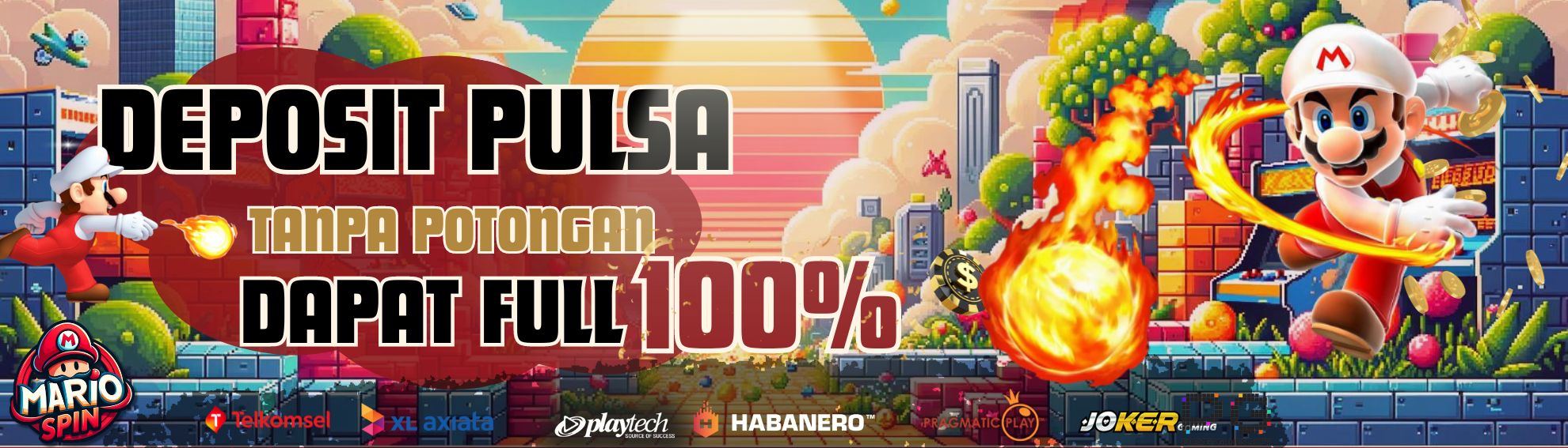 DEPOSIT PULSA 100%